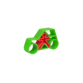 Primera infancia - Coche de silicona verde neón - D01037_2.jpg