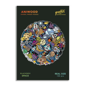 Puzzles y Rompecabezas - Puzzle de Madera Graffiti Espacio