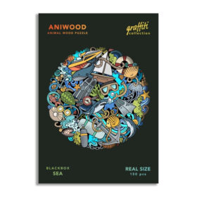 Puzzles y Rompecabezas - Puzzle de Madera Graffiti Mar