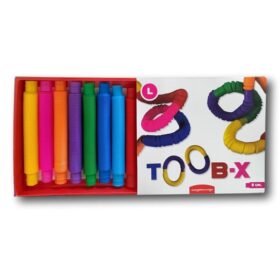 8 tubos de colores para creaciones y desarrollo de habilidades motoras
